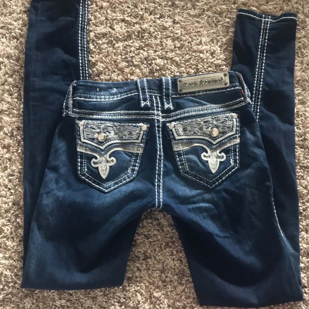 Size 24 Rock Revival Skinny Jeans